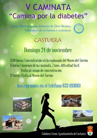 ACTIVIDADES DE NUESTRAS ASOCIACIONES: DON BENITO, VILLANUEVA DE LA SERENA Y COMARCAS. CAMINATA POR LA DIABETES