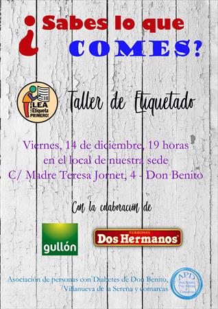 TALLER SOBRE ETIQUETADO DE ALIMENTOS EN DON BENITO
