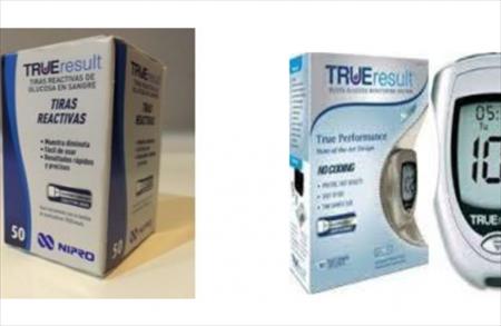Retiran del mercado lotes de tiras reactivas TRUEresult