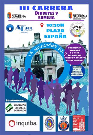 ACTIVIDADES DE NUESTRAS ASOCIACIONES: GUAREÑA. III CARRERA "DIABETES Y FAMILIA"