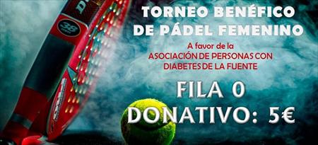 TORNEO DE PÁDEL FEMENINO A BENEFICIO DE LA ASOCIACIÓN DE PERSONAS CON DIABETES DE LA FUENTE DEL MAESTRE